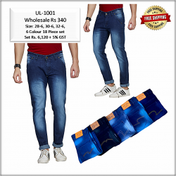 Men's Jeans 6 Colours Set Wholesale Rate 340