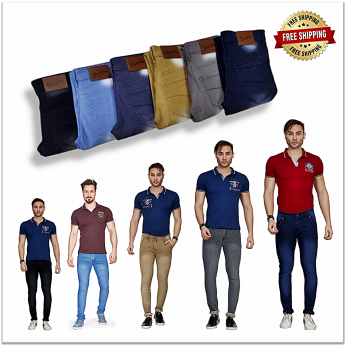 Men's Jeans 6 Colours Set Wholesale Rate 325.