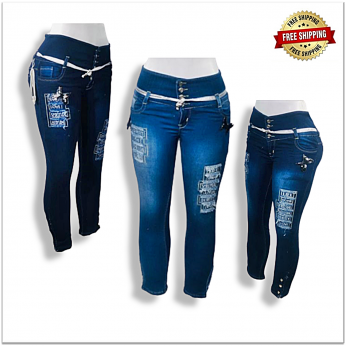 4 button skinny jeans