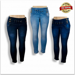 Stylish High Waist Women Jeans Wholesale Piece 460
