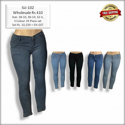 Women Stretchable Jeans B2b Piece 410.
