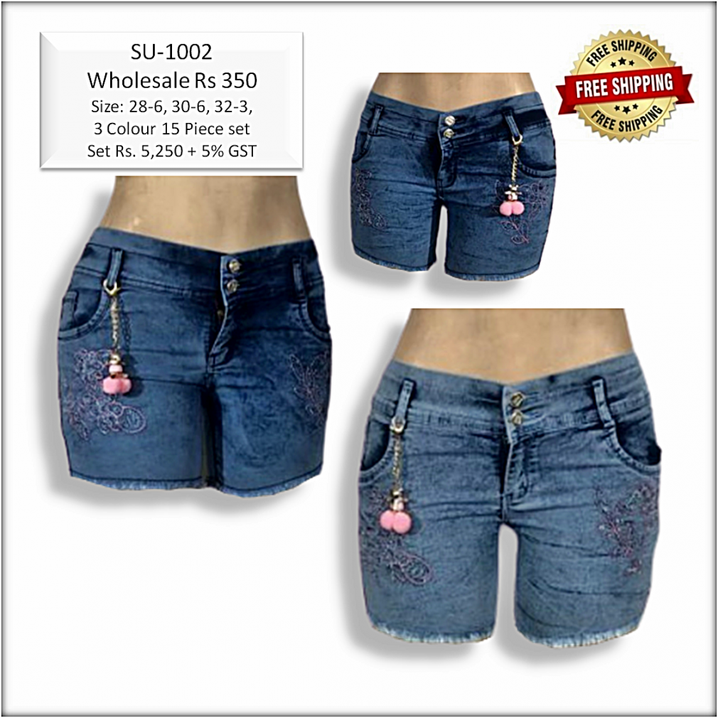 Buy Wholesale DVG Girls Denim shorts  Jeans shorts for Kids