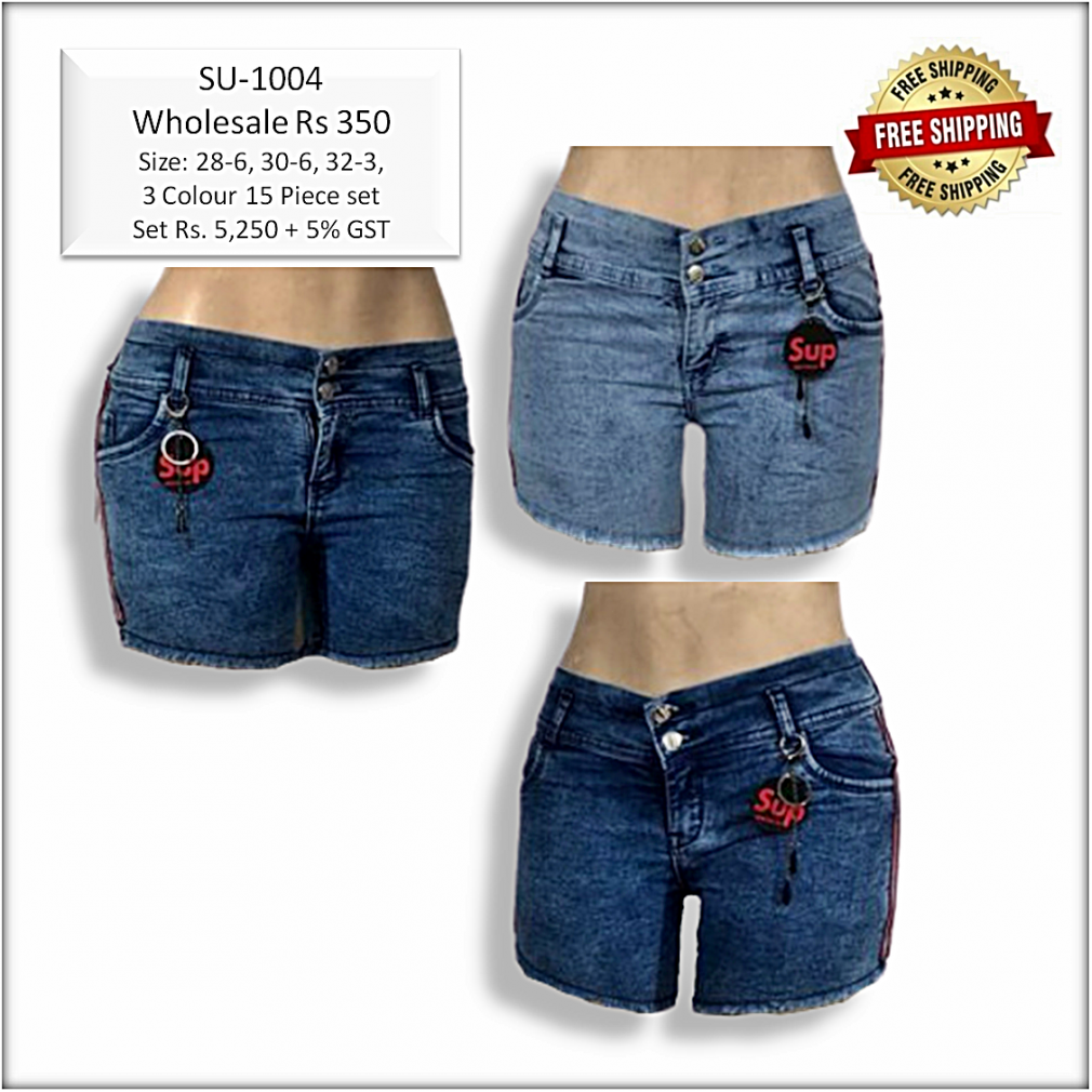 Denim Women Shorts - Buy Denim Women Shorts Online Starting at Just ₹155