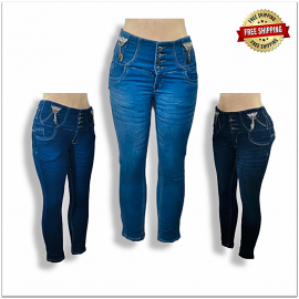 High Waisted Women Designer Jeans