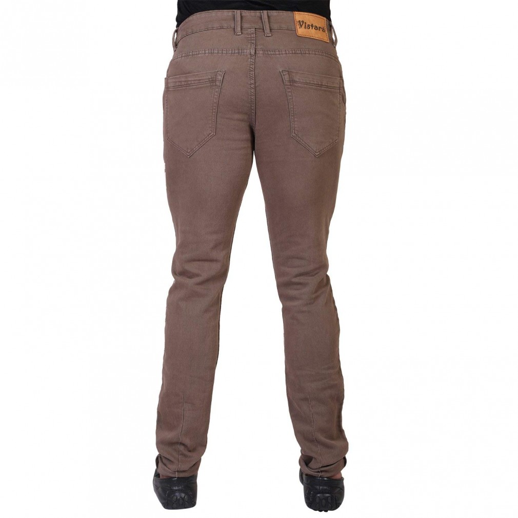 Wholesale b2b Denim Vistara Men's Brown Slim Fit Jeans