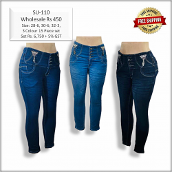 Women High Waisted Jeans
