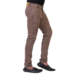 Sale Denim Vistara Men's Brown Slim Fit Jeans