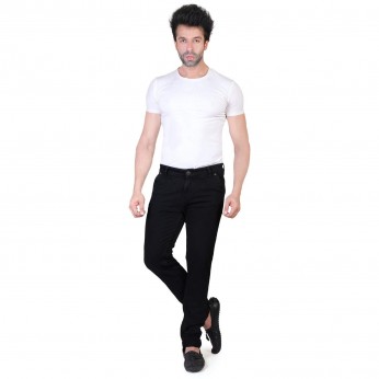 Denim Vistara Men's Black Slim Fit Jeans for Sale