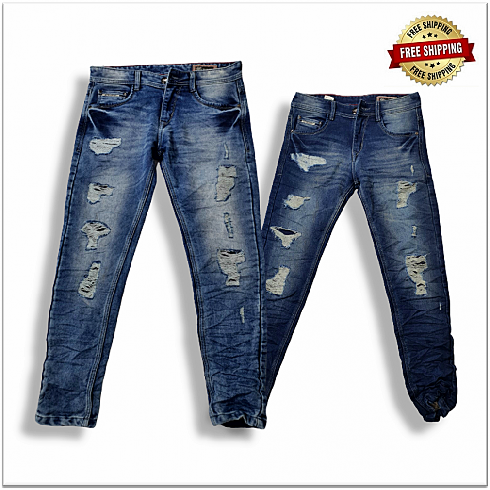 Light Blue/ Denim stretchable Jeans Pants For Men COD | Lazada PH-cheohanoi.vn