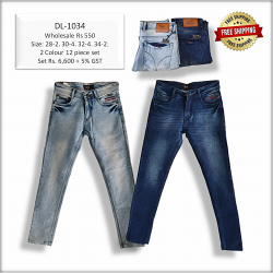 Men Straight Fit Denim Jeans