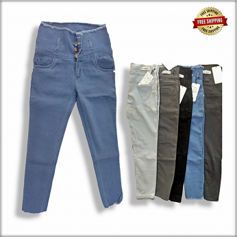 slim fit high waist jeans