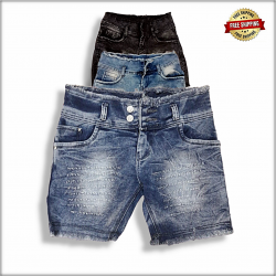 Women Skinny Torn Denim Short