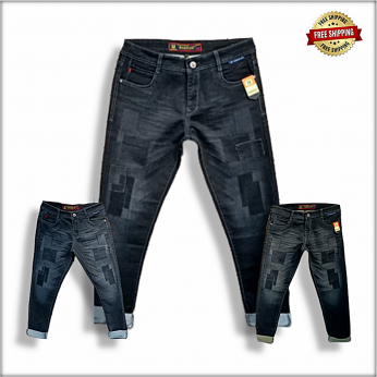 Men Stylish Patch Jeans WJ-1145