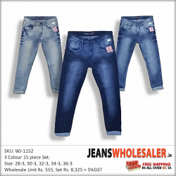 Men's Relaxed Fit Jeans 3 Colour Set