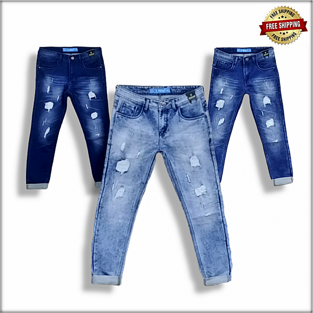 Light Blue Skinny Jeans Men Streetwear Destroyed Ripped Homme Hip Hop  Broken Male Pencil Hole Denim Pants 211111 From Mu03, $19.11 | DHgate.Com