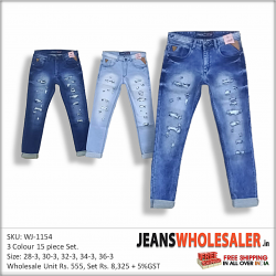 Damage Men's jeans 3 Colour Set