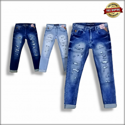 Damage Men's jeans 3 Colour Set