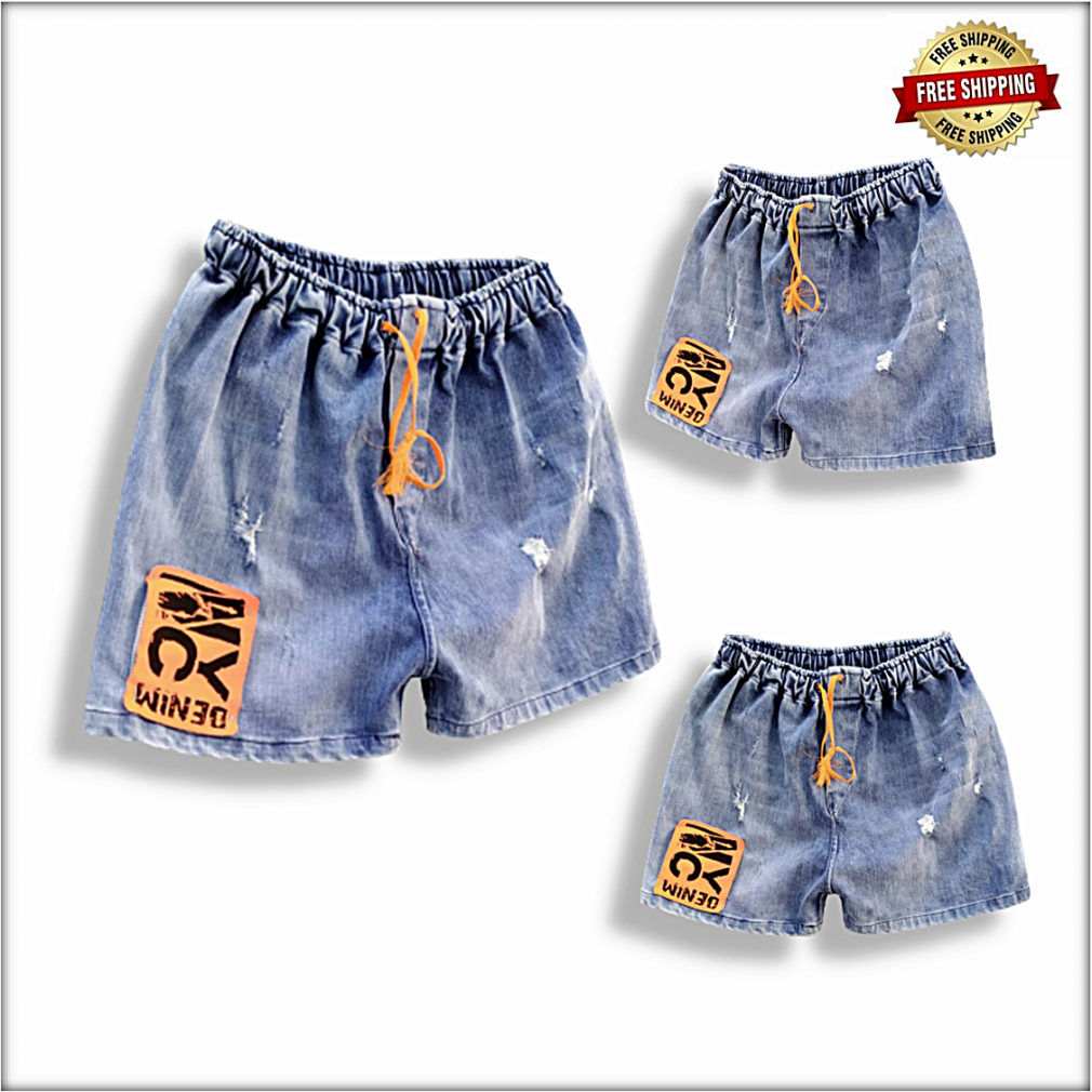 Buy Wholesale Elasticated Waist Denim Shorts, Blue Denim Boxer for Men