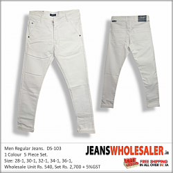 Men White Skinny Fit Stretchable Jeans