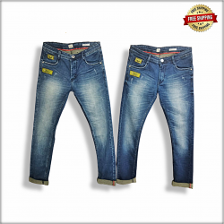 Men Blue Slim Fit Clean Look Jeans