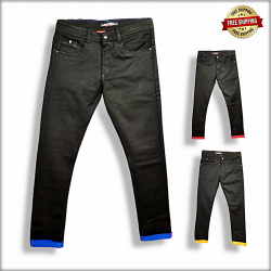 Men Regular Fit Black  Jeans DS-106