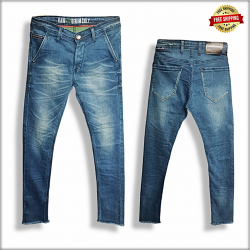 Men White Skinny Fit Stretchable Jeans