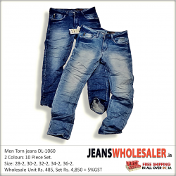 Men's Scratch Denim Jeans