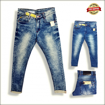 Men Blue Slim Fit Mid-Rise Clean Look Jeans