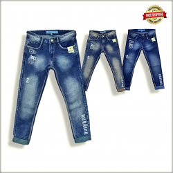 Men Stylish Jeans 3 Blue Colour Set.