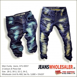 Men's Scratch Denim Jeans