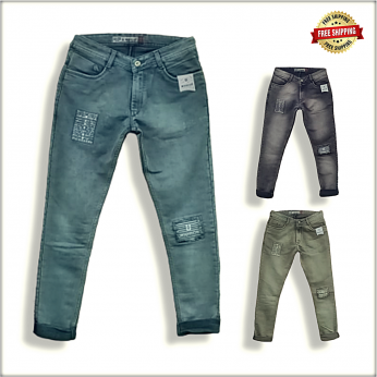 Mens Funky Patch Jeans WJ1205