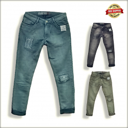 Mens Funky Patch Jeans WJ1205