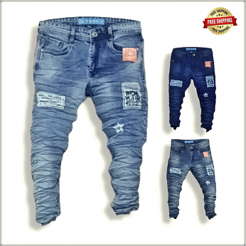 Buy B2b Wholesale Rs. 530 Warrior Men Ripped With Patches Jeans
