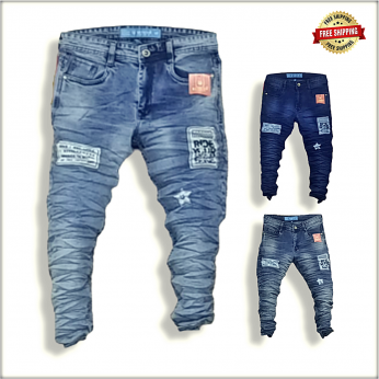 Men's Jeans With Patches