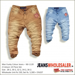 Funky Colour Men Jeans Wholesale Rs.530