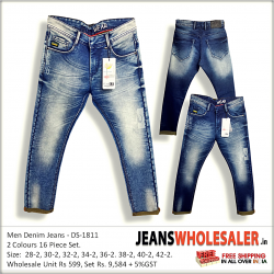 Men Regular Printed Denim Jeans