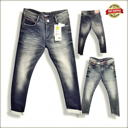 Men Regular Printed Denim Jeans