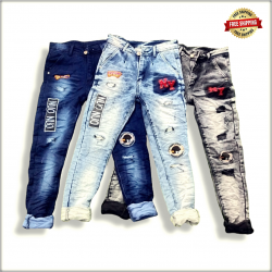 Men's Ankle Length Funky Jeans GTU0053