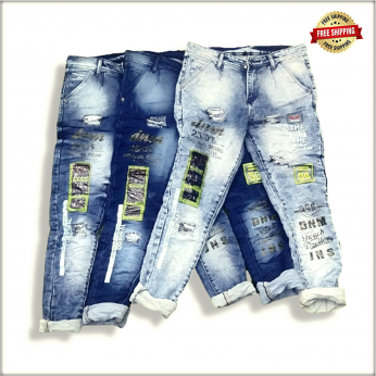 Men Denim Ankle Length Funky Jeans