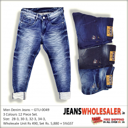 Men Denim Jeans Wholesale Rs. 490 GTU0049