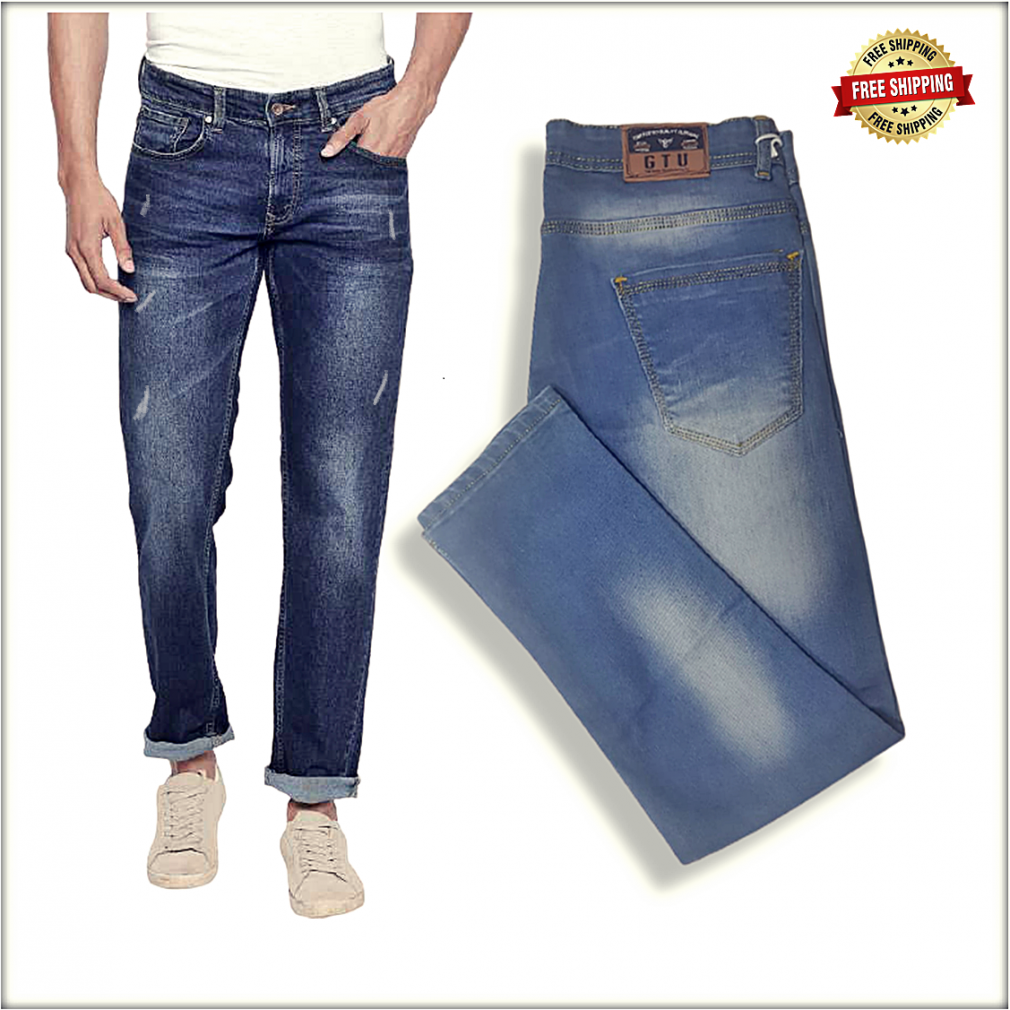 Ripped men's blue jeans Talk - Size: 33 | Fashionformen.eu