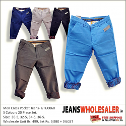 Mens Cross Pocket Jeans Pant