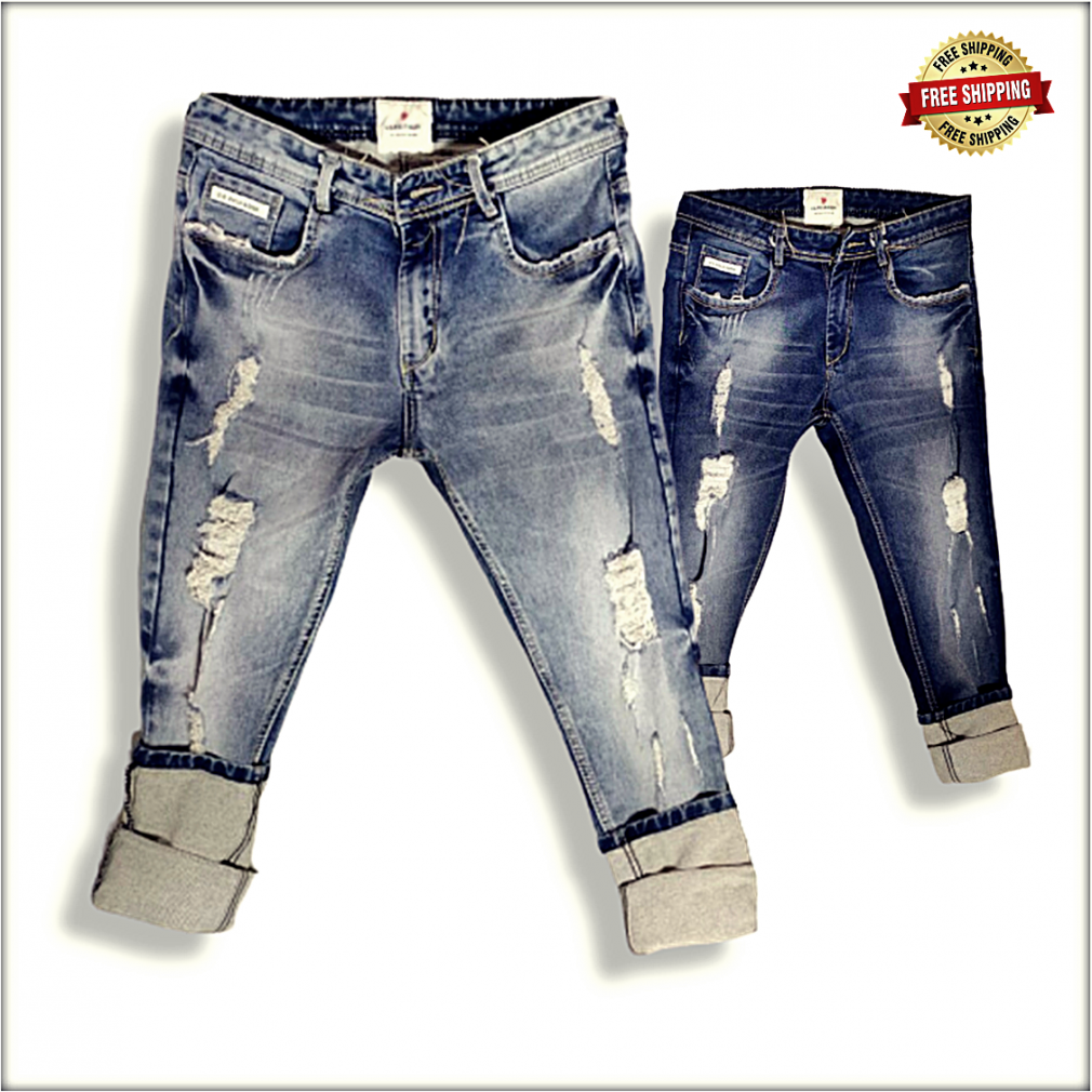 Regular Fit Ripped Mens Scratch Jeans, Blue at Rs 520/piece in Mumbai | ID:  27159747033