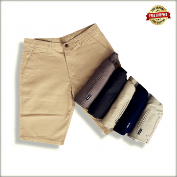 Men Solid Slim Fit Chino Shorts LVS103