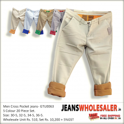 Mens Cross Pocket Jeans Pant