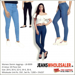 Women Denim Jeggings 4 Colour Set LB-0009