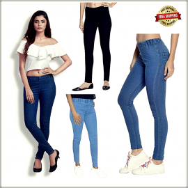 Women Denim Jeggings 4 Colour Set LB-0009