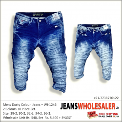 Men Denim Jeans Funky Colour