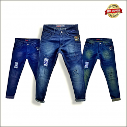 Wholesale Mens Patch jeans WJ1258