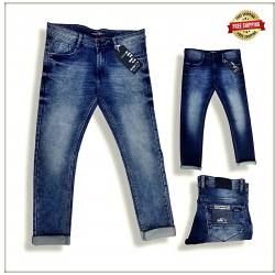 Buy RAW-17 Mens Blue Jeans Regular Fit Wholesale Price in india.